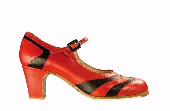 Bicolor. Chaussures de flamenco personnalisées Begoña Cervera